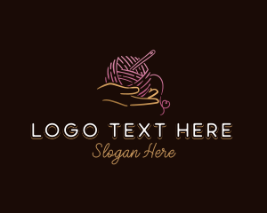 Wardrobe - Hand Yarn Sewing logo design