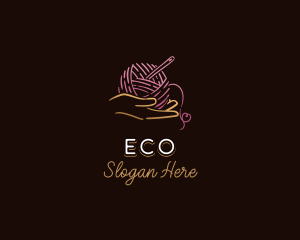 Fabric - Hand Yarn Sewing logo design