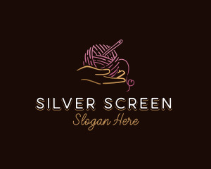 Knitting - Hand Yarn Sewing logo design