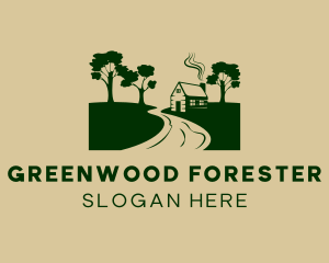 Forest Cottage House logo design