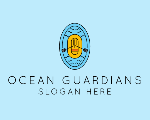 Ocean Rescue Lifeboat logo design