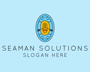 Seaman - Ocean Rescue Lifeboat logo design