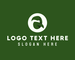 Vegan - Green Seedling Letter Q logo design