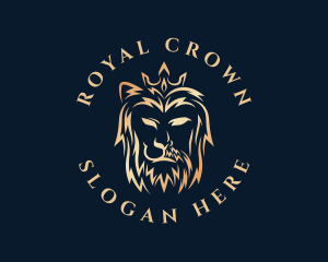 Royal Lion Crown logo design