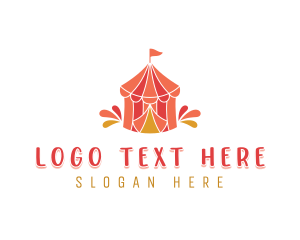 Amusement - Funfair Amusement Tent logo design