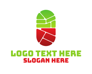 Drugstore - Artistic Mosaic Pill Pharmacy logo design