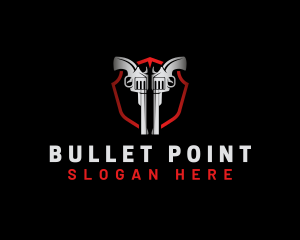 Firearm - Gun Shield Weapon logo design