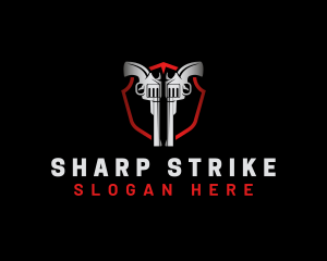 Weapon - Gun Shield Weapon logo design