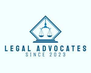 Justice Scale Legal Service logo design