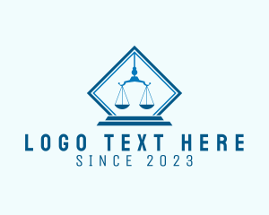 Immigration Lawyer - Justice Scale Legal Service logo design