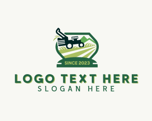 Grass Cutting - Grass Cutting Garden Lawn Mower logo design