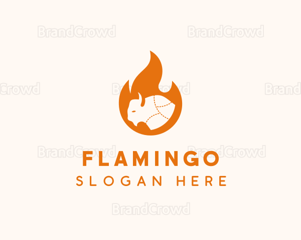 Buffalo Flame Barbecue Logo