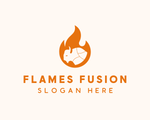 Buffalo Flame Barbecue logo design