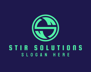 Eco Startup Letter S  logo design