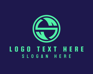 Round - Eco Startup Letter S logo design