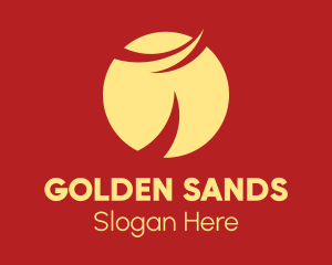 Golden Oriental Sunset logo design