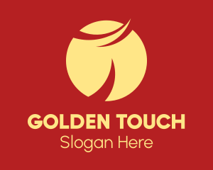 Golden Oriental Sunset logo design