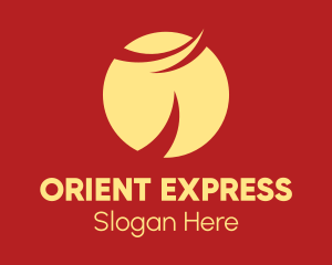 Golden Oriental Sunset logo design