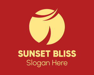 Sunset - Golden Oriental Sunset logo design