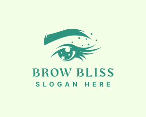 Beautiful Eye Lashes Makeup logo design