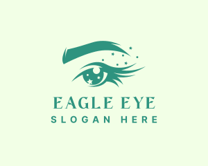 Beautiful Eye Lashes Makeup logo design