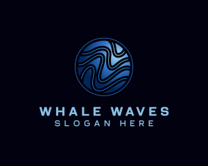 Circle Wave Pattern logo design