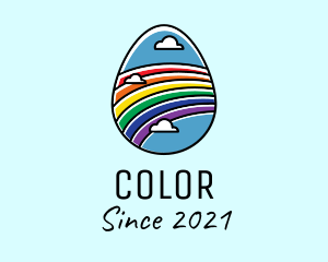 Colorful - Rainbow Sky Egg logo design
