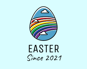Rainbow Sky Egg logo design