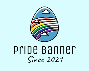 Rainbow Sky Egg logo design