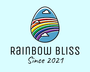 Rainbow Sky Egg logo design