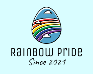 Rainbow Sky Egg logo design