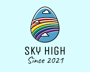 Rainbow Sky Egg logo design