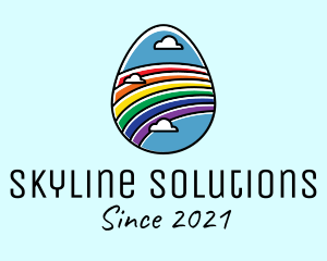 Rainbow Sky Egg logo design