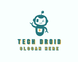 Droid - Video Game Robot logo design