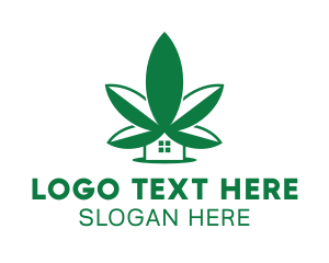 Dispensary - Marijuana Dispensary House logo design