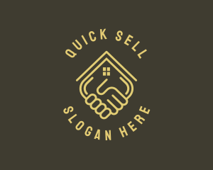 Sell - Handshake Realtor Contract logo design