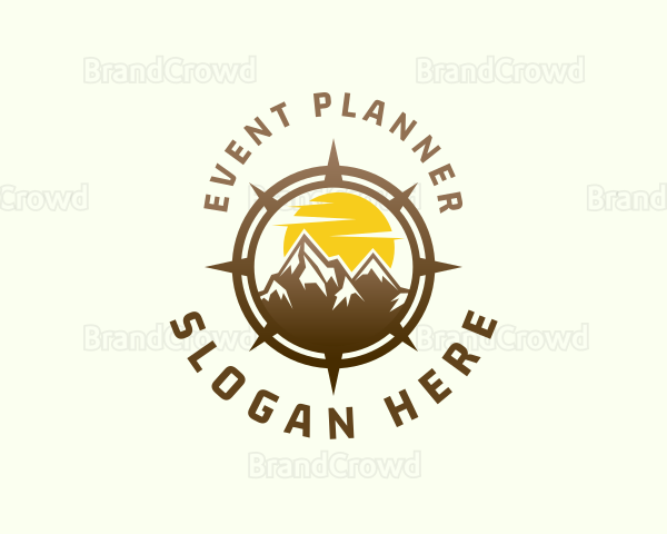 Mountain Peak Compass Logo