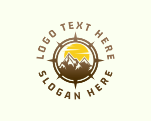 Locator - Mountain Peak Compass logo design
