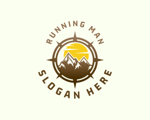 Scenery - Mountain Peak Compass logo design