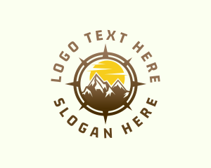 Scenery - Mountain Peak Compass logo design