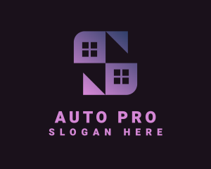 House Window Letter S Logo