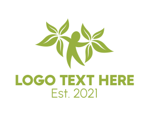 Healthy - Green Vegan Gardener logo design