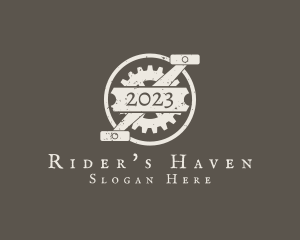 Biker - Bicycle Bike Gear Pedal logo design