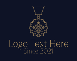 Bronze - Tribal Aztec Medallion logo design