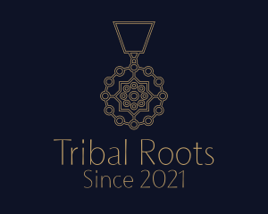 Tribal Aztec Medallion logo design