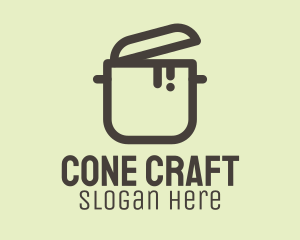 Gray Cooking Stock Pot logo design