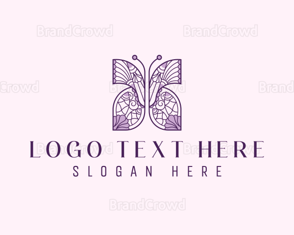 Intricate Butterfly Beauty Logo