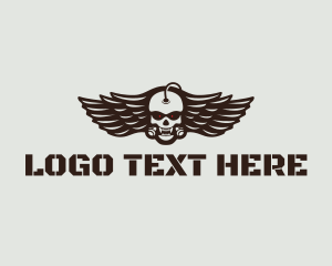 Angry - Angry Skull Mascot logo design