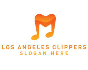 Musical Note M Logo
