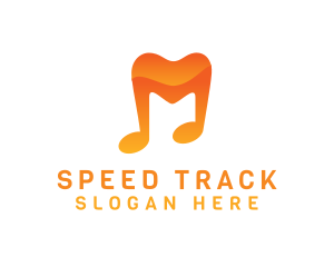 Musical Note M Logo